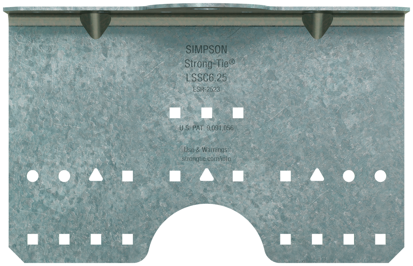 Simpson Strong-Tie LSSC6.25-R30 LSSC 6-1/4 in. 16-Gauge Galvanized Steel-Stud Clip (30-Qty) (Pack of 40)