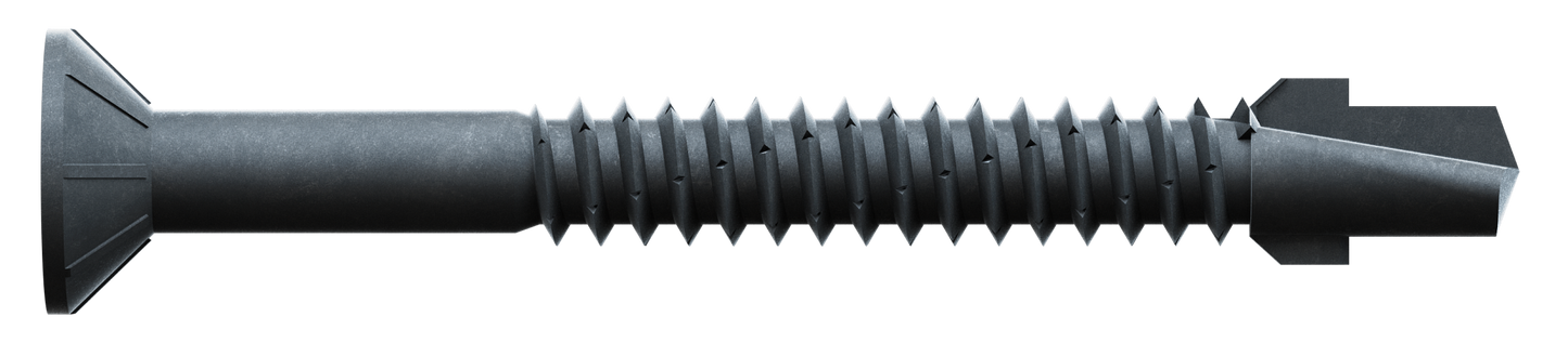 Simpson Strong-Tie TBP1460S Strong-Drive® TB WOOD-TO-STEEL Screw (Collated) — #14 x 2-3/8 in. Black Phos. (750-Qty) (Pack of 100)