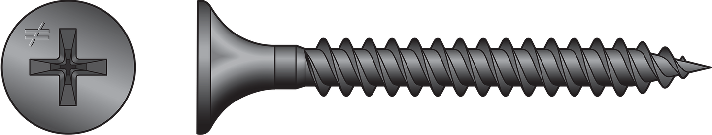 Simpson Strong-Tie DWF114PS DWF Drywall-to-CFS Screw (Collated) — #6 x 1-1/4 in. #2 Phillips Bugle Head (2500-Qty) (Pack of 100)