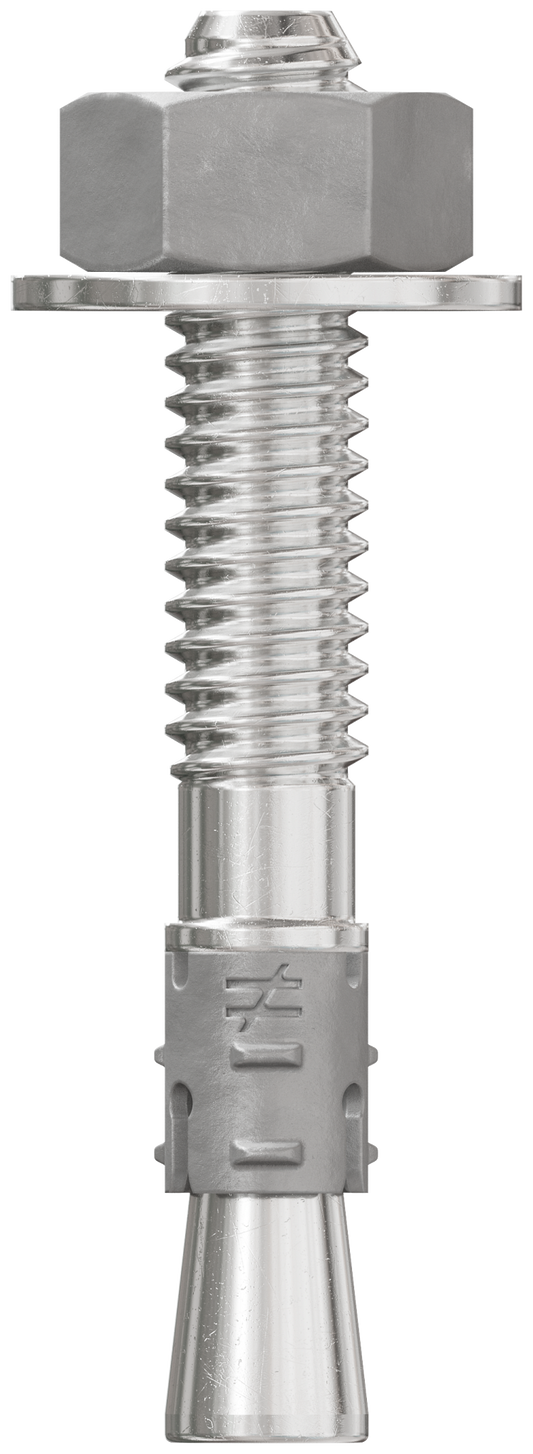 Simpson Strong-Tie STB2-25134S4F100 Strong-Bolt® 2 — 1/4 in. x 1-3/4 in. Type 304 Stainless-Steel Wedge Anchor, Fully Assembled (100-Qty)