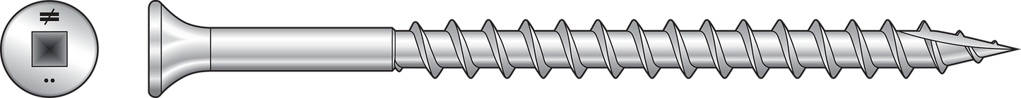 Simpson Strong-Tie SS3DSC212BS Bugle-Head Wood Screw (Collated) — #10 x 2-1/2 in. #3 Square Drive, Type 305 (1500-Qty)