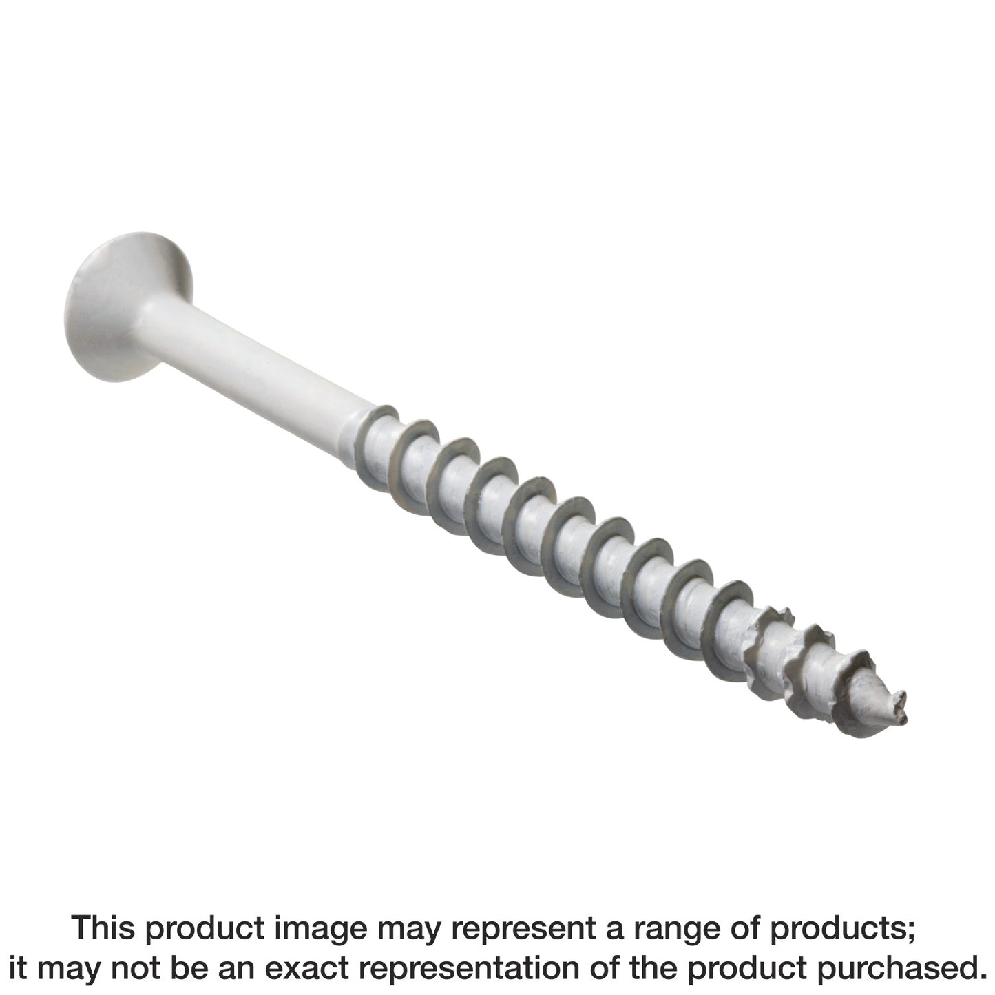 Simpson Strong-Tie TNTW18234TF Titen Turbo™ — 3/16 in. x 2-3/4 in. 6-Lobe Flat-Head Concrete and Masonry Screw, White (100-Qty) (Pack of 420)