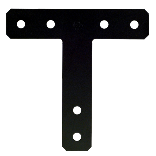 Simpson Strong-Tie 1212HTPC HTPC 12 in. x 12 in. 7-Gauge Black Powder-Coated Ornamental T Strap