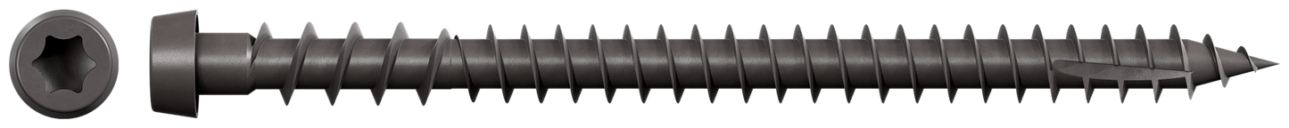 Simpson Strong-Tie DCU234SGR04 Deck-Drive™ DCU COMPOSITE Screw (Collated) — #10 x 2-3/4 in. Quik Guard® Gray 04 (1000-Qty) (Pack of 100)
