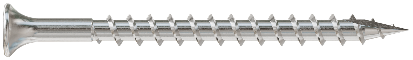 Simpson Strong-Tie SS3DSC212BS316 Bugle-Head Wood Screw (Collated) — #10 x 2-1/2 in. #3 Square Drive, Type 316 (1500-Qty) (Pack of 100)
