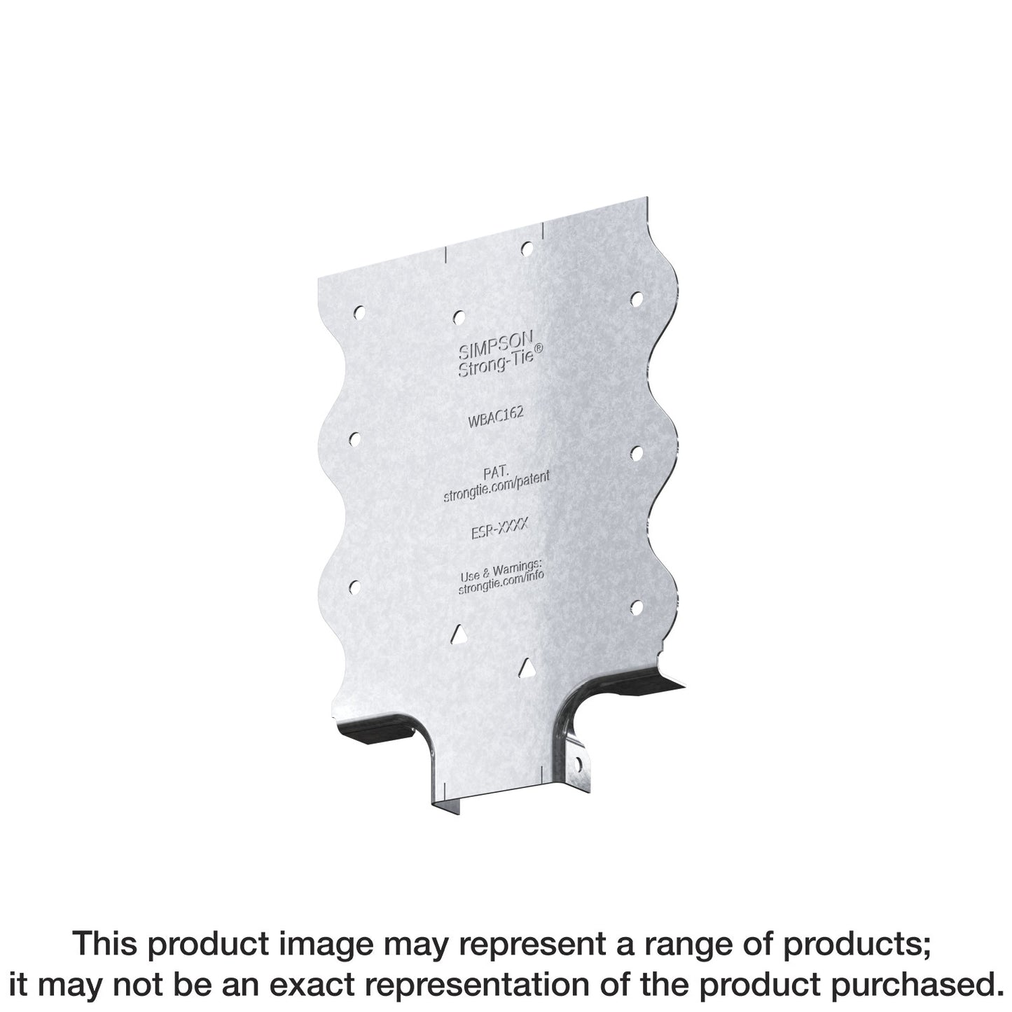 Simpson Strong-Tie WBAC200-R50 WBAC Wood Backing Steel Connector for 2 in. Flange (50-Qty)