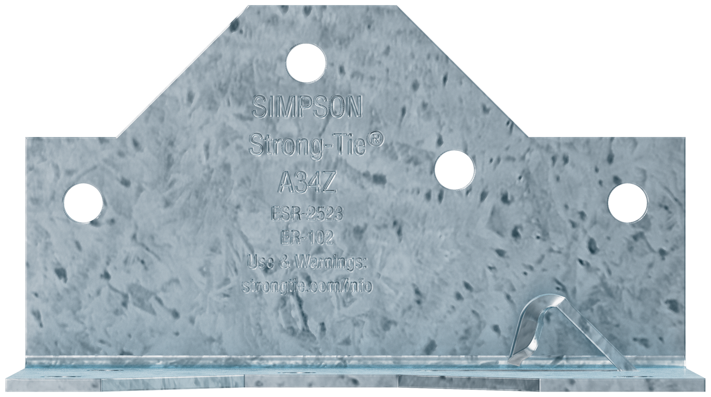 Simpson Strong-Tie A34Z 1-7/16 in. x 2-1/2in. ZMAX® Galvanized Framing Angle