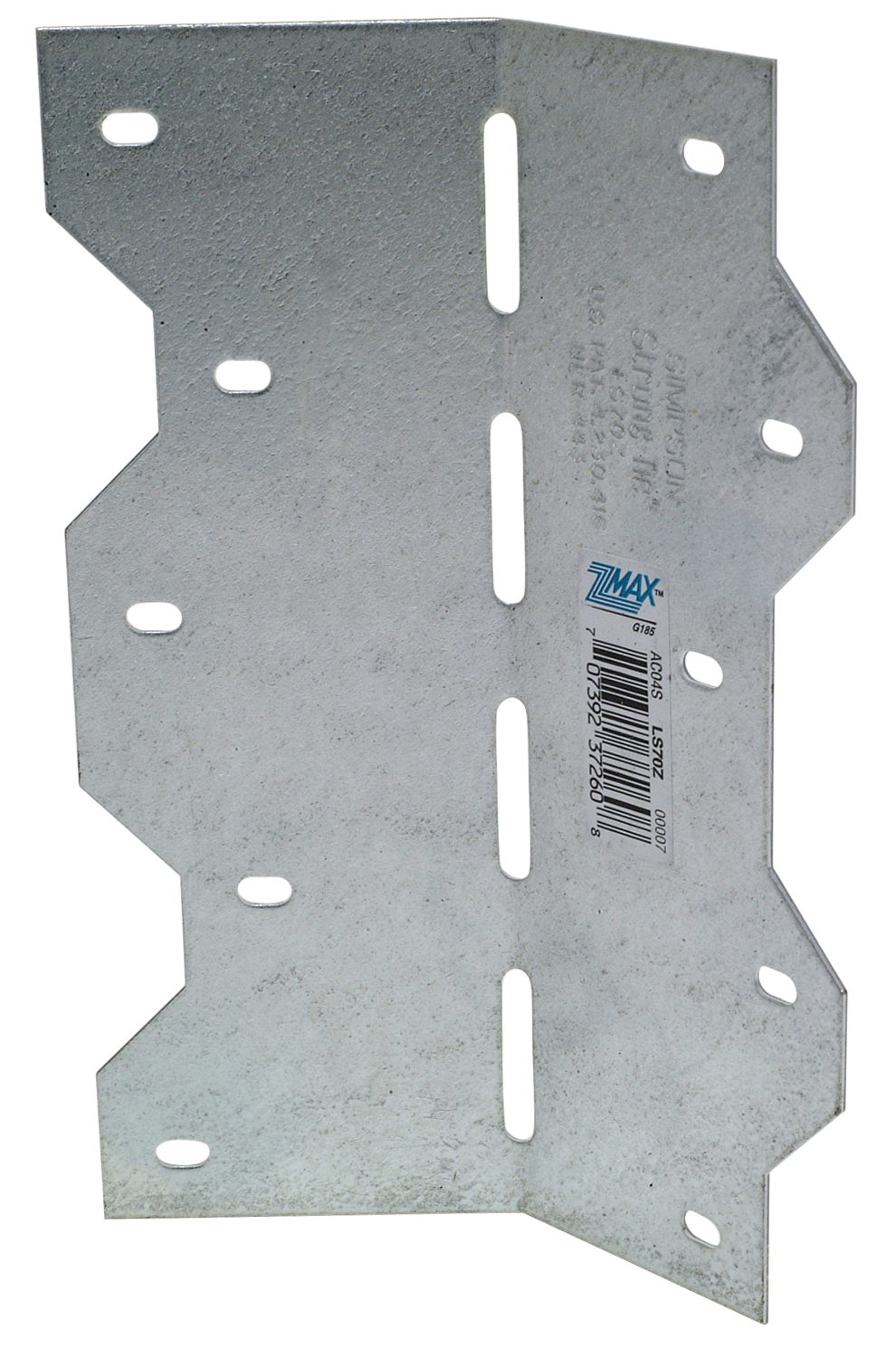 Simpson Strong-Tie LS70Z LS 6-3/8 in. 18-Gauge ZMAX® Galvanized Adjustable L Angle (Pack of 25)