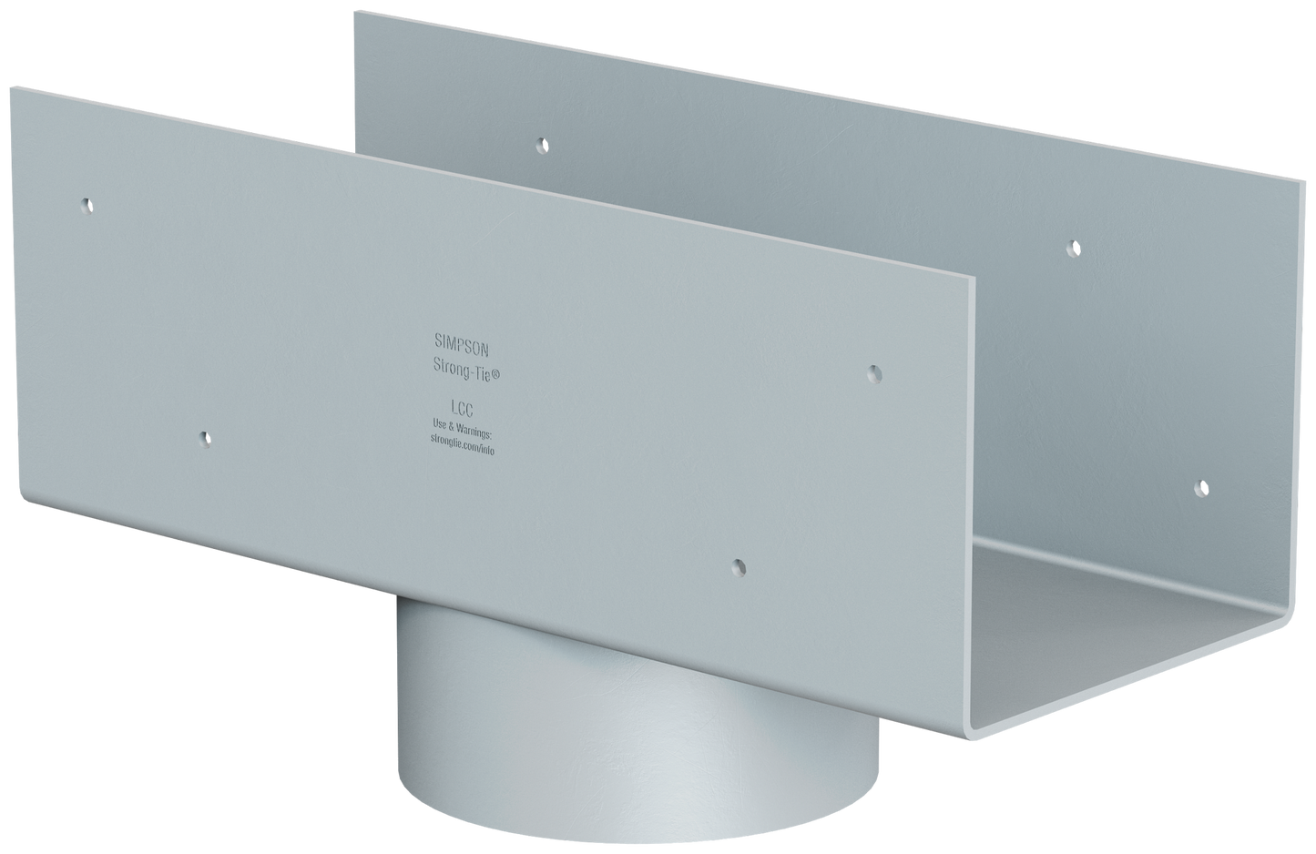Simpson Strong-Tie LCC4.5-4 LCC 4-5/8 in. Column Cap for 4 in. Outside Diameter Lally Column