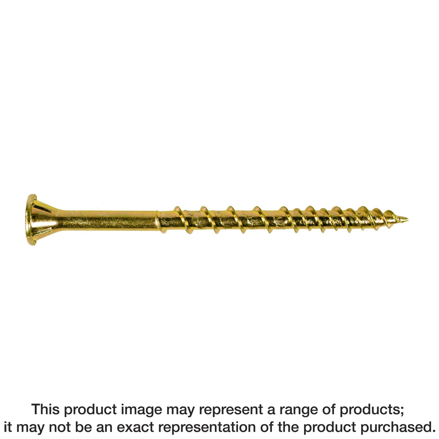 Simpson Strong-Tie WSV212S Strong-Drive® WSV SUBFLOOR Screw (Collated) — #9 x 2-1/2 in. T25, Yellow Zinc (1500-Qty) (Pack of 100)
