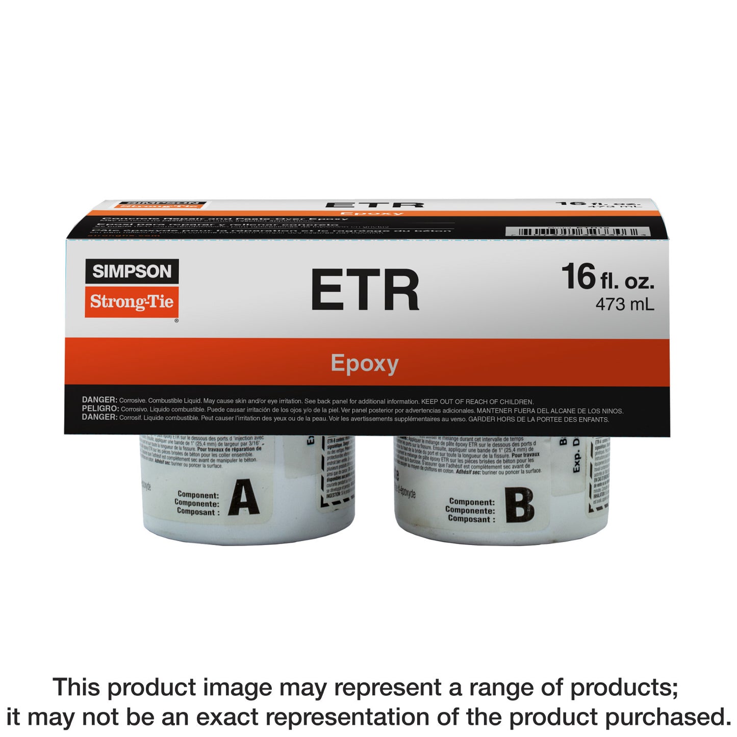 Simpson Strong-Tie ETR16 ETR Concrete Repair and Paste-Over Epoxy (16 oz.)