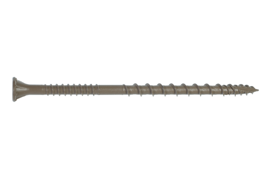 Simpson Strong-Tie DSVT312R5LB Deck-Drive™ DSV WOOD Screw — #10 x 3-1/2 in. T-25, Flat Head, Quik Guard®, Tan (5 lb.)