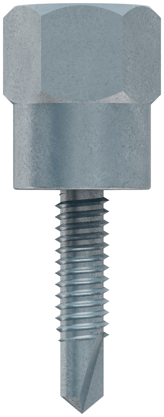 Simpson Strong-Tie RSV25100 Steel Rod Hanger 1/4 in. x 1 in. Vertical Threaded Anchor for 1/4 in. Rod (25-Qty)