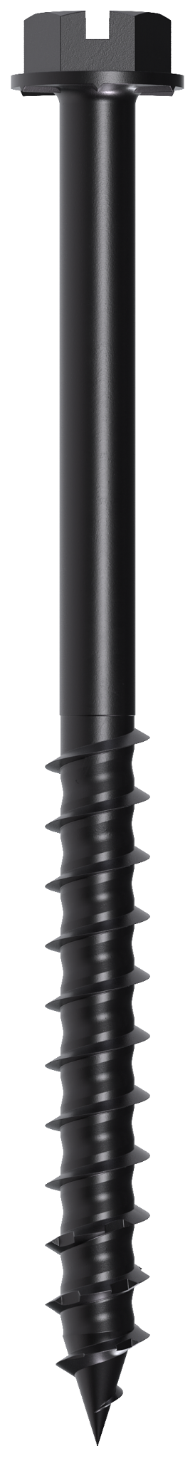 Simpson Strong-Tie TNTBL25314H Titen Turbo™ — 1/4 in. x 3-1/4 in. Hex-Head Concrete and Masonry Screw, Black (100-Qty) (Pack of 4)