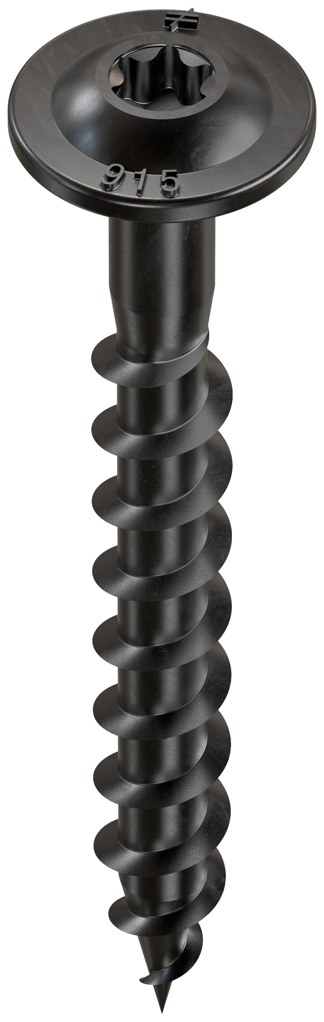 Simpson Strong-Tie SD9112WDBBR50 Outdoor Accents® Wafer-Head Connector Screw — #9 x 1-1/2 in. Double-Barrier Coating, Black (50-Qty)