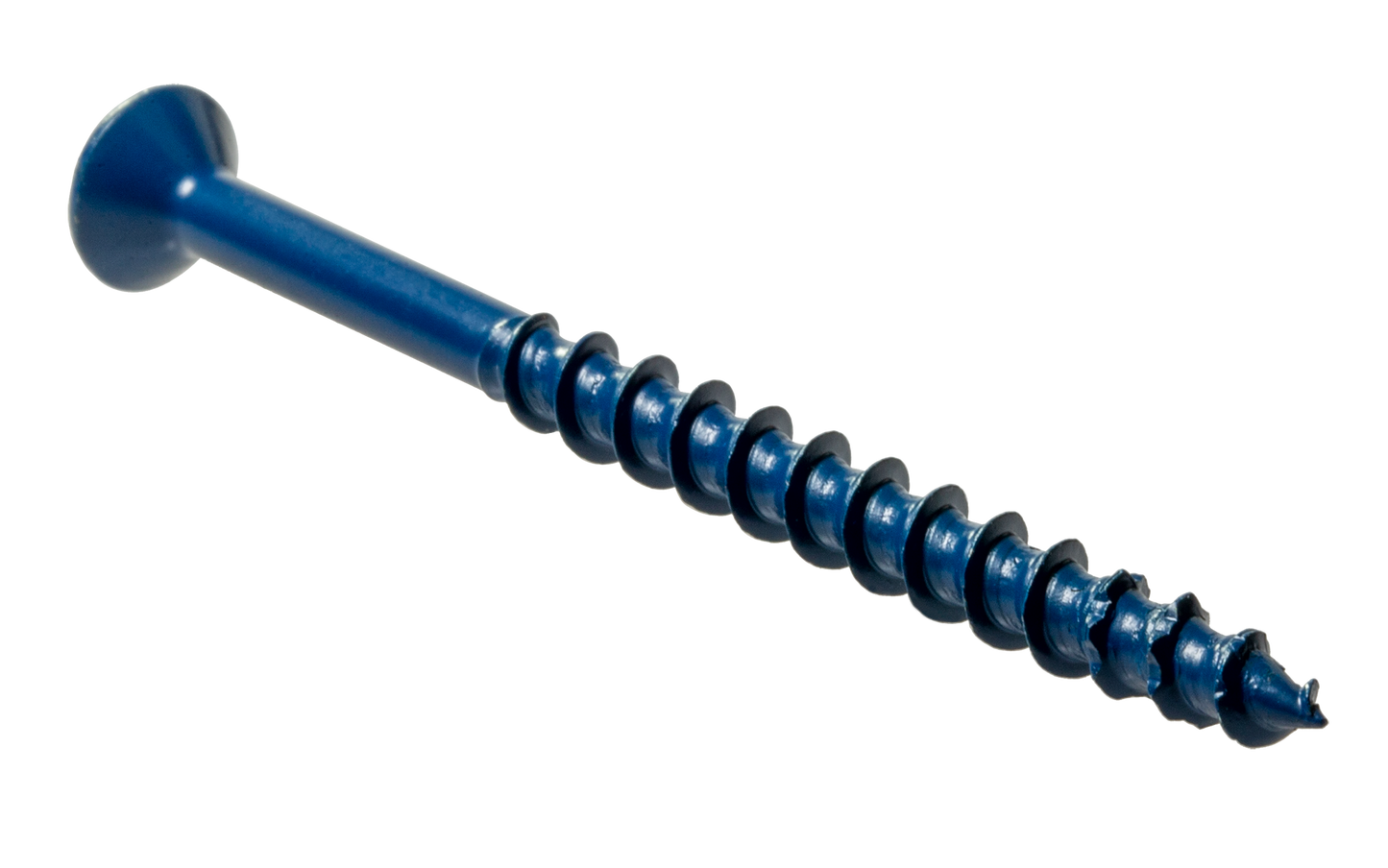 Simpson Strong-Tie TNT18234TF Titen Turbo™ — 3/16 in. x 2-3/4 in. 6-Lobe Flat-Head Concrete and Masonry Screw, Blue (100-Qty) (Pack of 5)