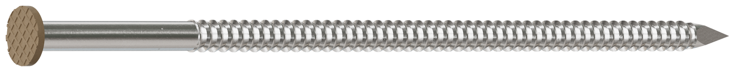 Simpson Strong-Tie S16SNDT1 Painted Siding Nail — 3-1/2 in. x .120 in. Type 304 Stainless Steel, Tan (1 lb.) (Pack of 10)