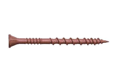 Simpson Strong-Tie DSVR3R1LB Deck-Drive™ DSV WOOD Screw — #10 x 3 in. T-25, Flat Head, Quik Guard®, Red (1 lb.) (Pack of 10)