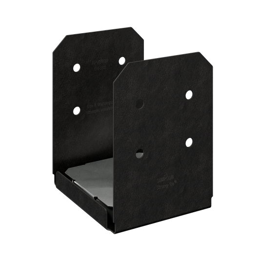 Simpson Strong-Tie APVB88R Outdoor Accents® Avant Collection™ ZMAX®, Black Powder-Coated Post Base for 8x8 Rough (Pack of 96)