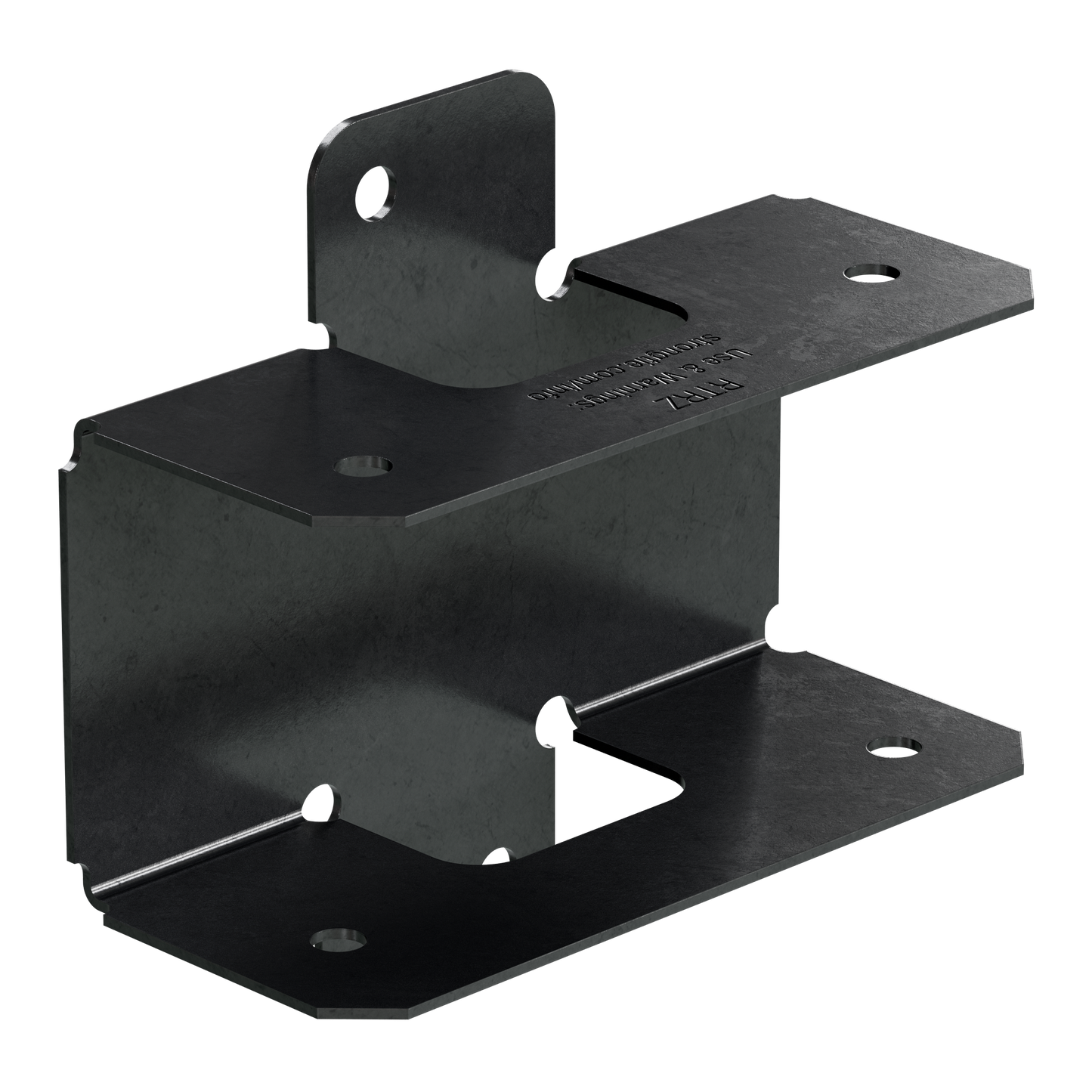 Simpson Strong-Tie APRTR Outdoor Accents® ZMAX®, Black Powder-Coated Rigid Tie® Rail Connector for 2x Joist/Post (Pack of 3500)