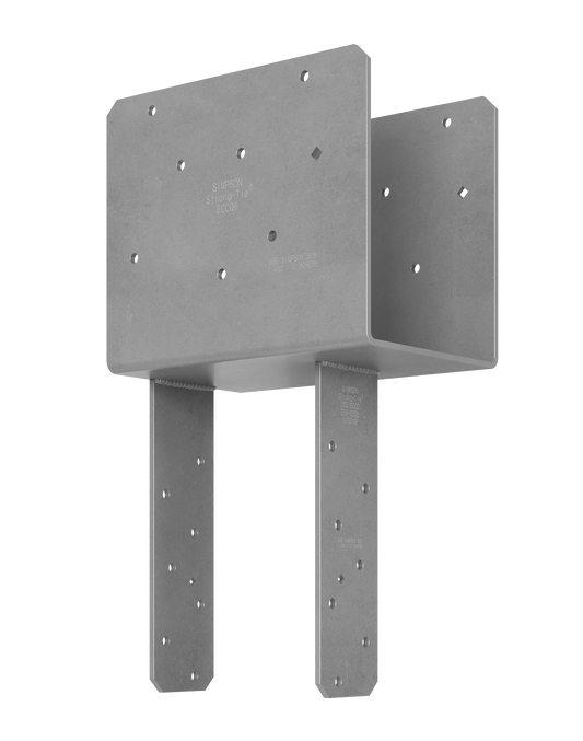 Simpson Strong-Tie ECCQ66SDS2.5 ECCQ™ End Column Cap for 6x Beam, 6x Post, with Strong-Drive® SDS Screws (Pack of 3)