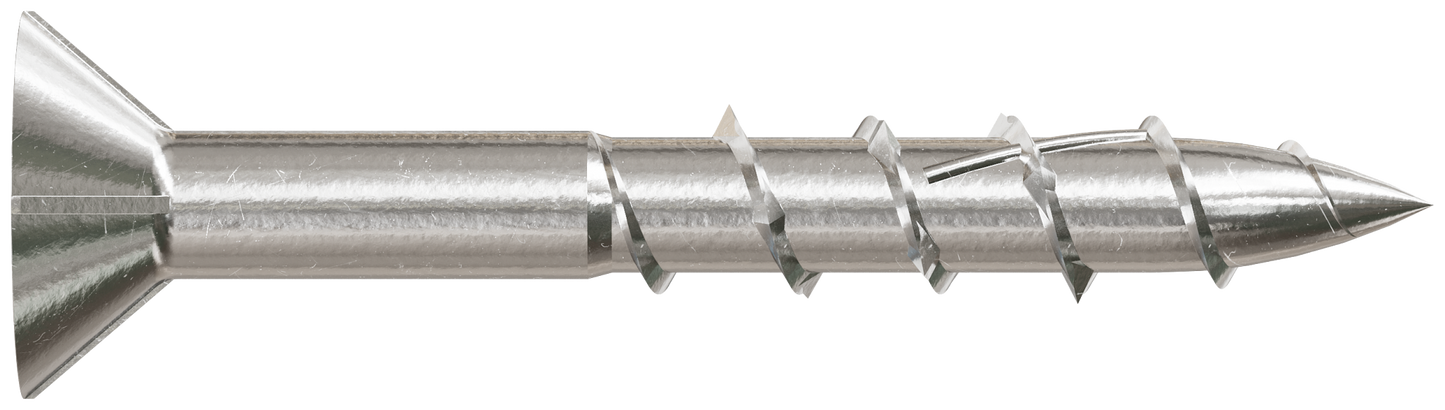 Simpson Strong-Tie T08125EDDI Deck-Drive™ DWP WOOD SS Screw — #8 x 1-1/4 in. T-20, Flat Head, Type 316 (175-Qty) (Pack of 10)