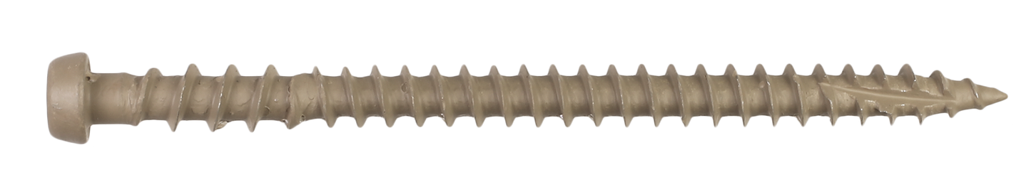 Simpson Strong-Tie DCU234TNR70 Deck-Drive™ DCU COMPOSITE Screw — #10 x 2-3/4 in. T20, Quik Guard®, Tan (70-Qty) (Pack of 600)