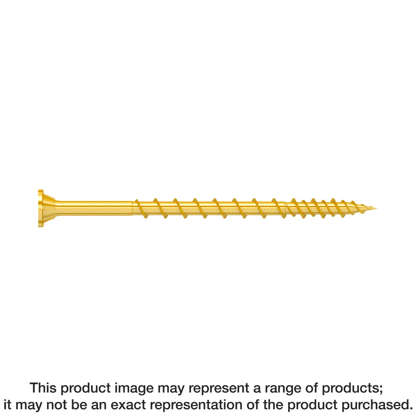 Simpson Strong-Tie WSV3S Strong-Drive® WSV SUBFLOOR Screw (Collated) — #9 x 3 in. T25, Yellow Zinc (1000-Qty) (Pack of 100)