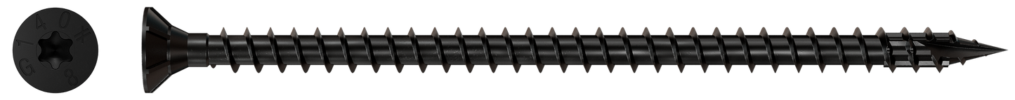 Simpson Strong-Tie SDCF8X140 Strong-Drive® SDCF TIMBER-CF Screw — 0.315 in. x 5-1/2 in. T40, E-Coat® (250-Qty) (Pack of 39)