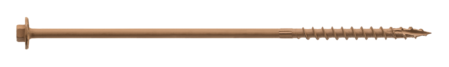 Simpson Strong-Tie SDWH19800DB Strong-Drive® SDWH™ TIMBER-HEX Screw — 0.195 in. x 8 in. 5/16 Hex, DB Coating (500-Qty) (Pack of 32)