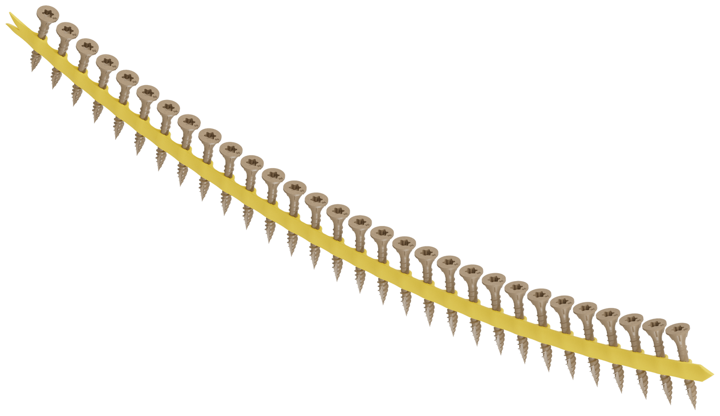 Simpson Strong-Tie DSVT114S Deck-Drive™ DSV WOOD Screw (Collated) — #8 x 1-1/4 in. T25 6-Lobe, Tan (2000-Qty)