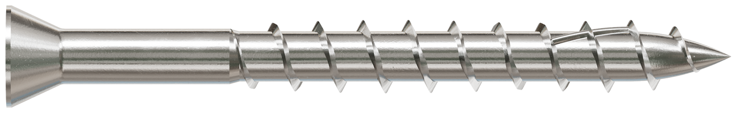Simpson Strong-Tie S07162FWP Deck-Drive™ DWP WOOD SS Screw — #7 x 1-5/8 in. T-15, Trim Head, Type 305 (135-Qty) (Pack of 600)