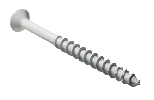 Simpson Strong-Tie TNTW18234TF Titen Turbo™ — 3/16 in. x 2-3/4 in. 6-Lobe Flat-Head Concrete and Masonry Screw, White (100-Qty) (Pack of 420)