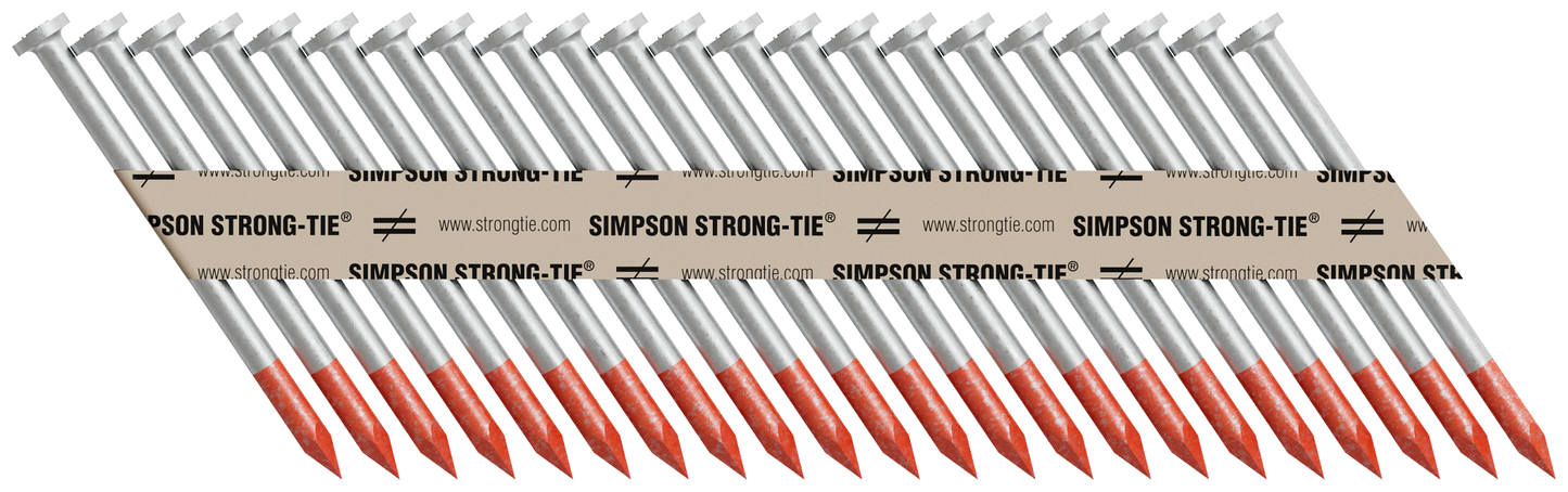 Simpson Strong-Tie N10DHDGPT2500 Strong-Drive® 33° SCN SMOOTH-SHANK CONNECTOR Nail — 2-1/2 in. x .148 in. HDG (2500-Qty)