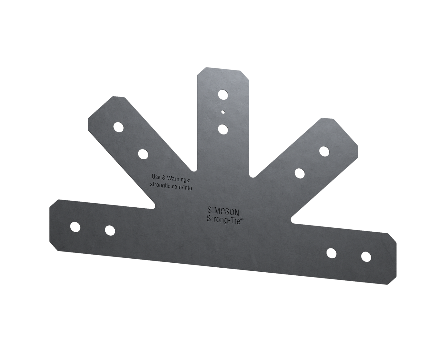 Simpson Strong-Tie APVGP1212-4 Outdoor Accents® Avant Collection™ 12:12 Pitch, Black Powder-Coated Gable Plate for 4x (Pack of 2)