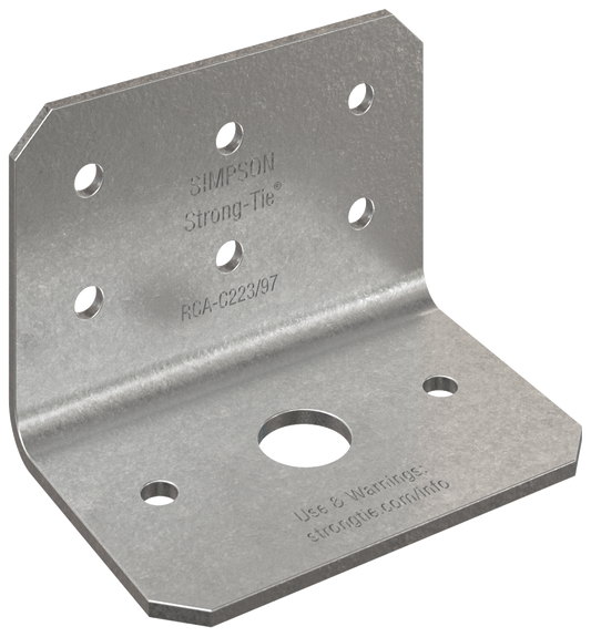 Simpson Strong-Tie RCA-C223/97-R90 RCA-C™ 2 in. x 2 in. x 3 in. 12-Gauge Rigid Connector Angle for Concrete (90-Qty) (Pack of 40)