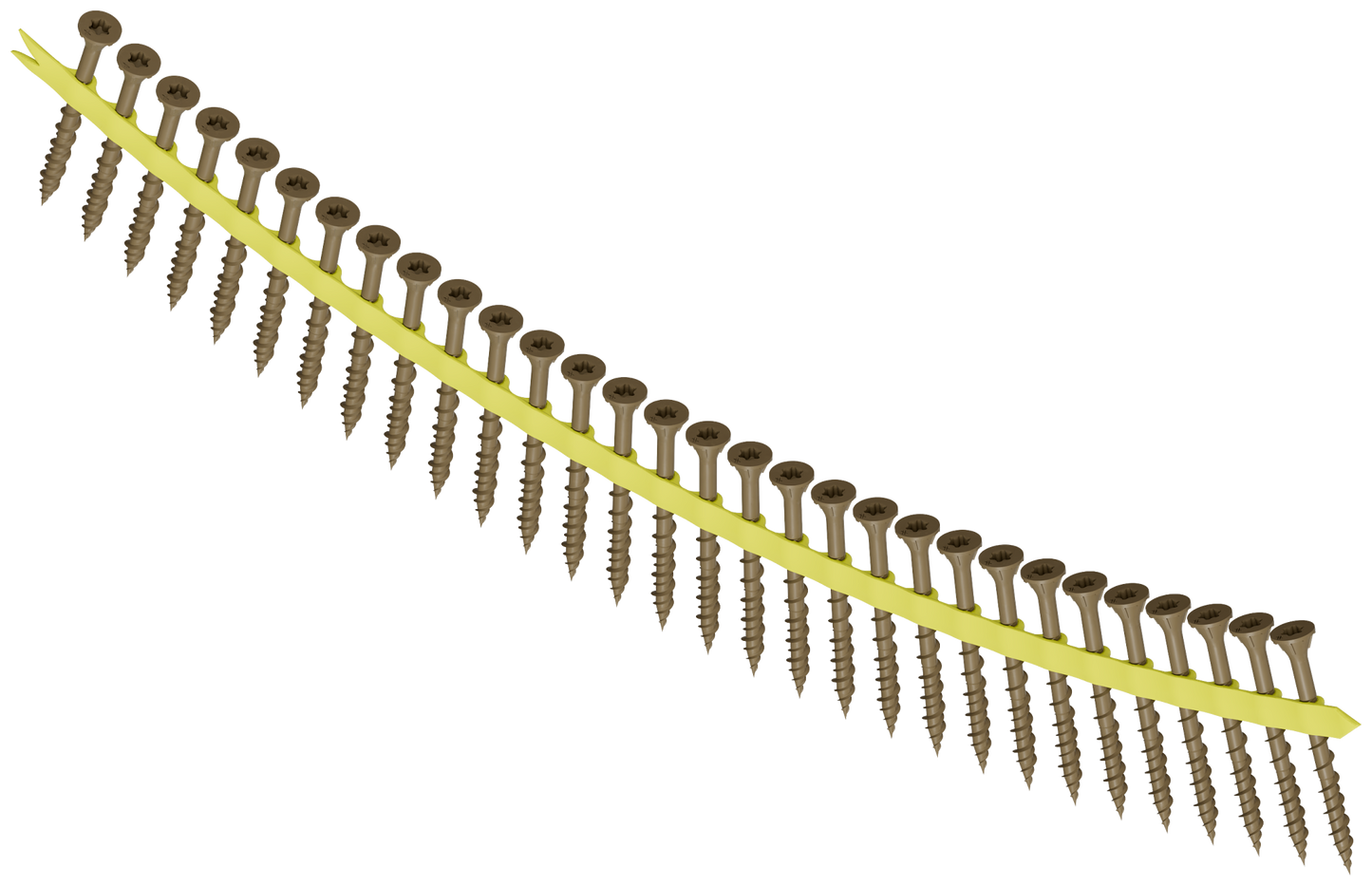 Simpson Strong-Tie WSVF2S Strong-Drive® WSVF SUBFLOOR Screw (Collated) — #9 x 2 in. T25, Gray (2000-Qty) (Pack of 100)