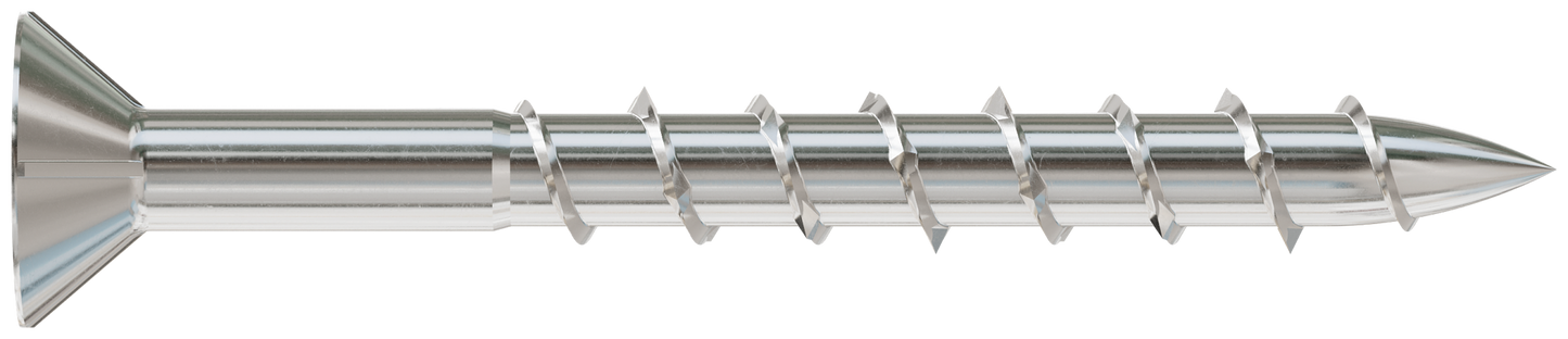 Simpson Strong-Tie S08162WP5 Deck-Drive™ DWP WOOD SS Screw — #8 x 1-5/8 in. T-20, Flat Head, Type 305 (5 lb.)