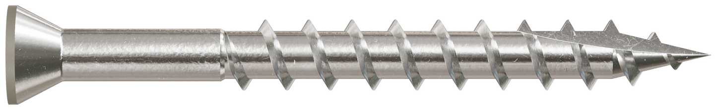 Simpson Strong-Tie T07162FT70GR Trim-Head Screw, 6-Lobe Drive — #7 x 1-5/8 in. T-15 Type 316, Gray (70-Qty) (Pack of 5)