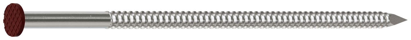 Simpson Strong-Tie S16SNDR1 Painted Siding Nail — 3-1/2 in. x .120 in. Type 304 Stainless Steel, Redwood (1 lb.) (Pack of 10)