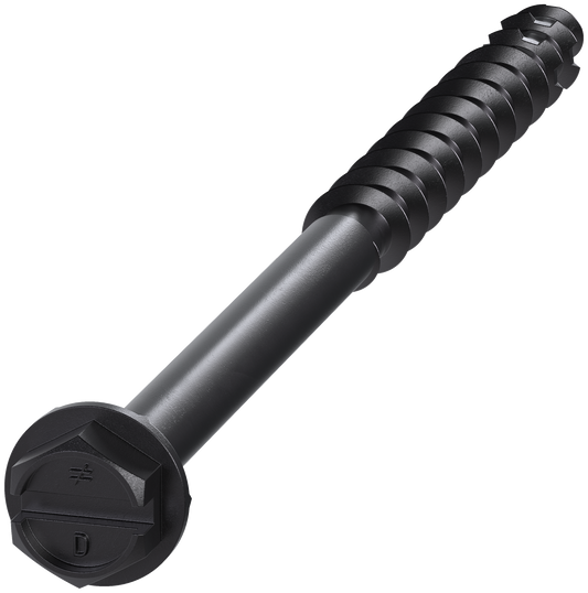 Simpson Strong-Tie TNTBL18314H Titen Turbo™ — 3/16 in. x 3-1/4 in. Hex-Head Concrete and Masonry Screw, Black (100-Qty)