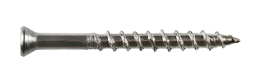 Simpson Strong-Tie T08250WPF1 Deck-Drive™ DWP WOOD SS Screw — #8 x 2-1/2 in. T-20, Flat Head, Type 316 (1 lb.)