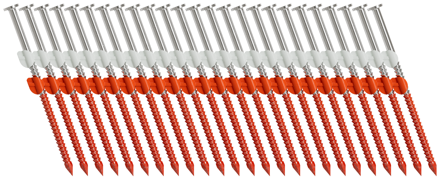 Simpson Strong-Tie S10A300CNB 20°–22° Plastic Strip, Full Round Head, Ring-Shank Nail — 3 in. x .131 in. Type 304 (4000-Qty)