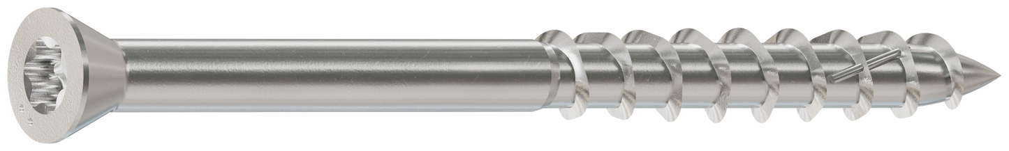 Simpson Strong-Tie S07200WP1 Deck-Drive™ DWP WOOD SS Screw — #7 x 2 in. T-15, Trim Head, Type 305 (1 lb.)