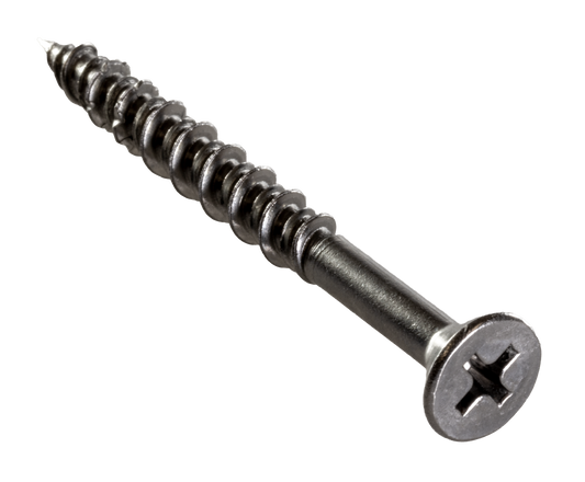 Simpson Strong-Tie T10J200FXC Marine Screw, Flat Head — #10 x 2 in. #2 Phillips Drive, Type 316 (100-Qty) (Pack of 5)