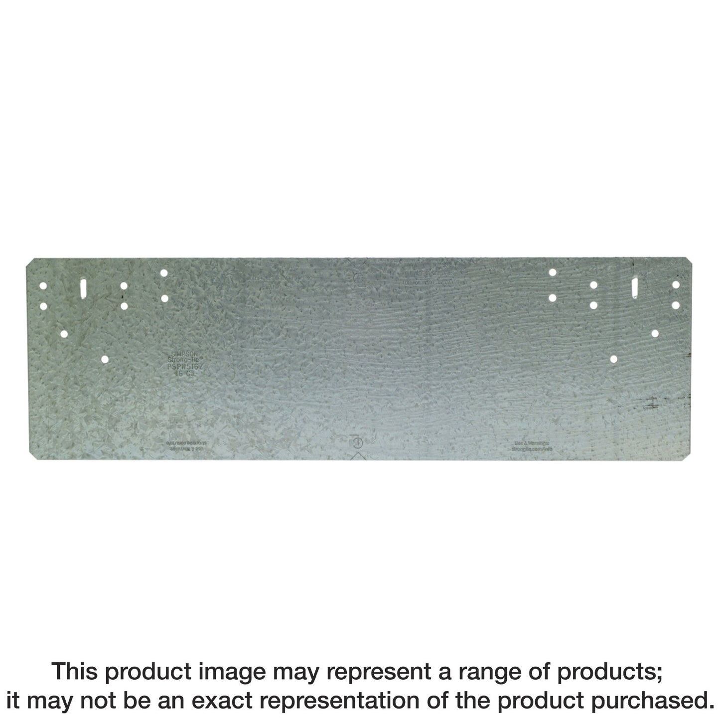 Simpson Strong-Tie PSPN516Z PSPNZ 5 in. x 16-5/16 in. ZMAX® Galvanized Protecting Shield Plate Nail Stopper (Pack of 10)