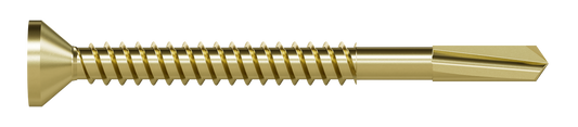 Simpson Strong-Tie PPHD3S1016 Strong-Drive® PPHD SHEATHING-TO-CFS Screw (Collated) — #10 x 3 in. T25, Yellow Zinc (1000-Qty) (Pack of 100)