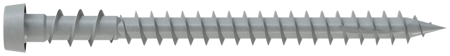 Simpson Strong-Tie DCU238SGR Deck-Drive™ DCU COMPOSITE Screw (Collated) — #10 x 2-3/8 in. Quik Guard® Gray (1000-Qty)