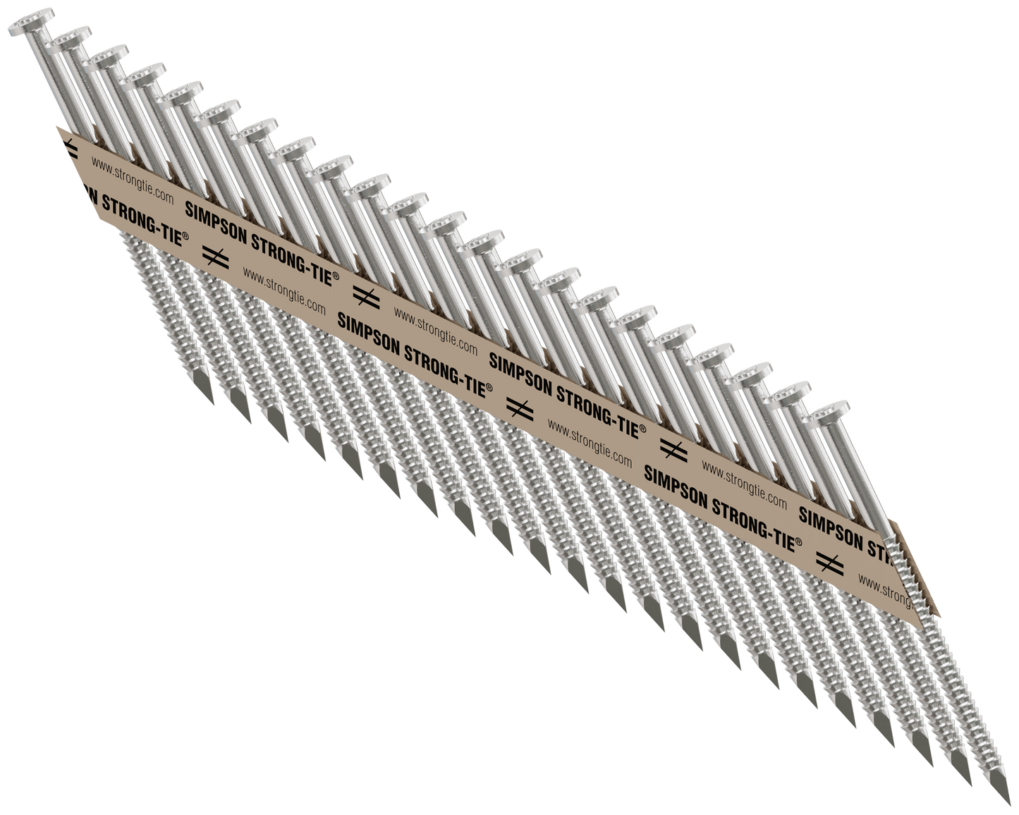 Simpson Strong-Tie T10A250MCN Strong-Drive® 33° SCNR™ RING-SHANK CONNECTOR Nail — 2-1/2 in. x .131 in. Type 316 (1000-Qty) (Pack of 144)
