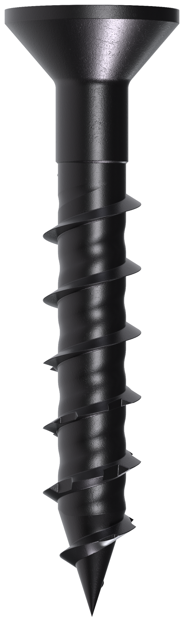 Simpson Strong-Tie TNTBL18114TF Titen Turbo™ — 3/16 in. x 1-1/4 in. 6-Lobe Flat-Head Concrete and Masonry Screw, Black (100-Qty)